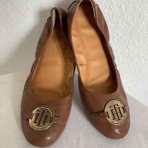Tommy Hilfiger Brown Flats